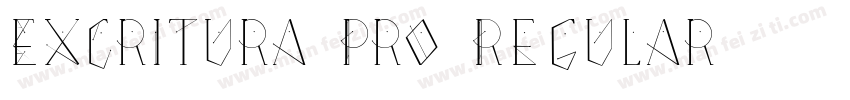 Excritura Pro Regular字体转换